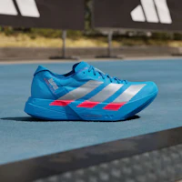 Lookbook Adidas Adizero Adios Pro 4 Laufschuhe Solar Blau/Silber Metallic/Lucid Rot JR4796
