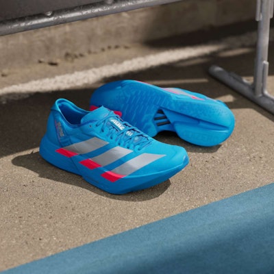 Adidas Adizero Adios Pro 4 Running Shoes Solar Blue/Silver Metallic/Lucid Red JR4796 Cheap Adidas Adizero Adios Pro 4 Running Shoes Solar Blue/Silver Metallic/Lucid Red JR4796