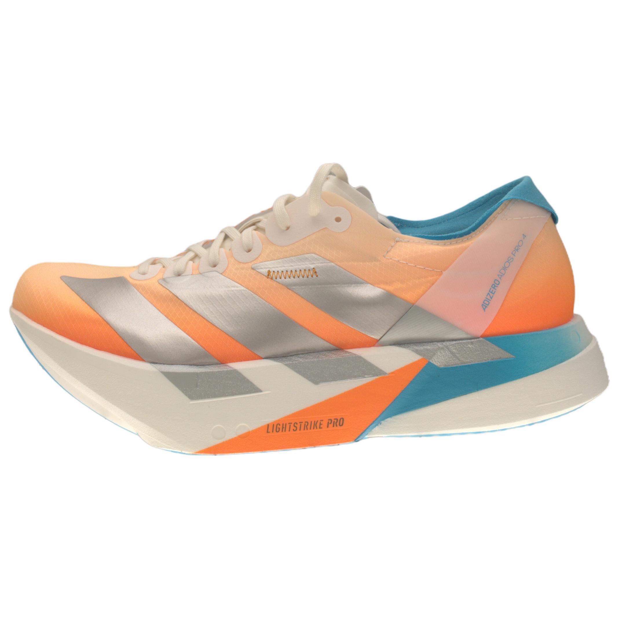 adidas Adizero Adios Pro 4 Shanghai Half Marathon Blue Orange Carbon Running Shoes KH6360