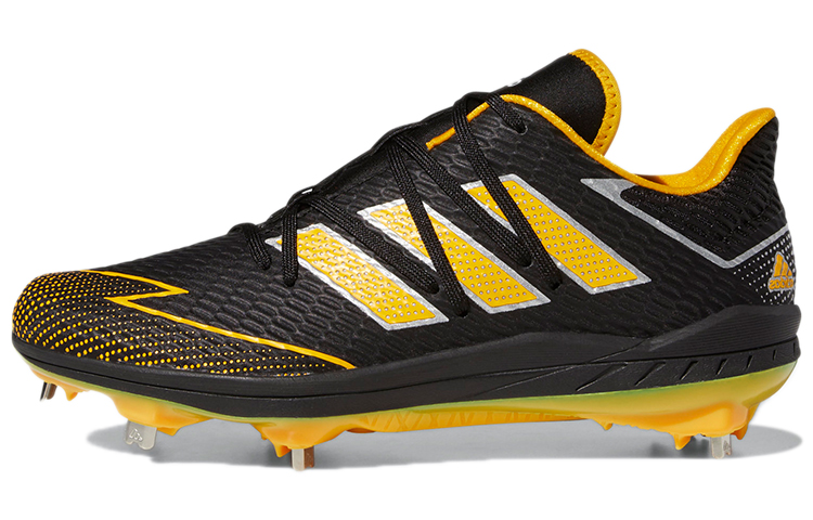 adidas Adizero Afterburner 7 Cleats 'Black Yellow' FV9398