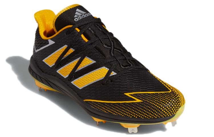 Lookbook 愛迪達 Adizero Afterburner 7 防滑釘鞋 舒適耐磨棒球鞋 黑黃配色