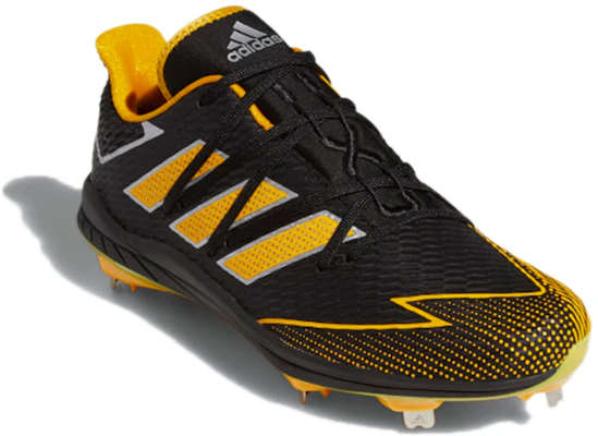 愛迪達 Adizero Afterburner 7 防滑釘鞋 舒適耐磨棒球鞋 黑黃配色 Lookbook 愛迪達 Adizero Afterburner 7 防滑釘鞋 舒適耐磨棒球鞋 黑黃配色