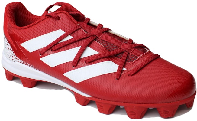 adidas Adizero Afterburner 8 Mid Cleats 'Red' FZ4243 Lookbook adidas Adizero Afterburner 8 Mid Cleats 'Red' FZ4243