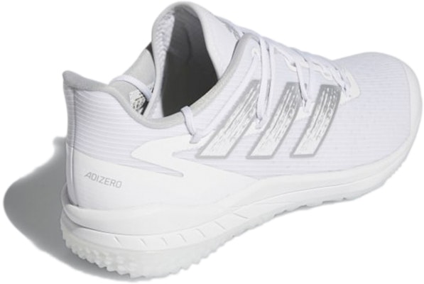 adidas Adizero Afterburner 8 TF 'White Silver Metallic' H00965 Shop adidas Adizero Afterburner 8 TF 'White Silver Metallic' H00965