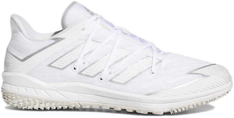 adidas Adizero Afterburner Turf 'White Silver Metallic' FV9416 Order adidas Adizero Afterburner Turf 'White Silver Metallic' FV9416