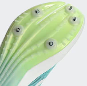 アディダス アディゼロ アンビション 中距離 ランニングシューズ ブルー/ゼロメタリック/ルーシッドレモン JH5228 1