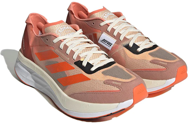 adidas Adizero Boston 11 防滑耐磨 低筒 跑步鞋 男款 棕橙 Lookbook adidas Adizero Boston 11 防滑耐磨 低筒 跑步鞋 男款 棕橙