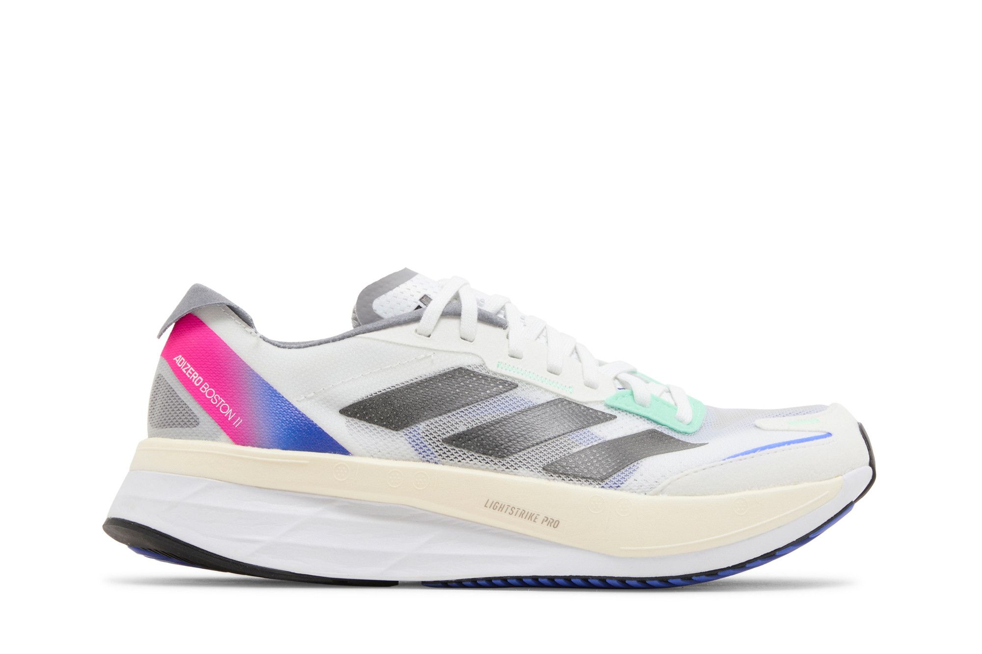 adidas Adizero Boston 11 'White Lucid Blue Fuchsia' HQ3693