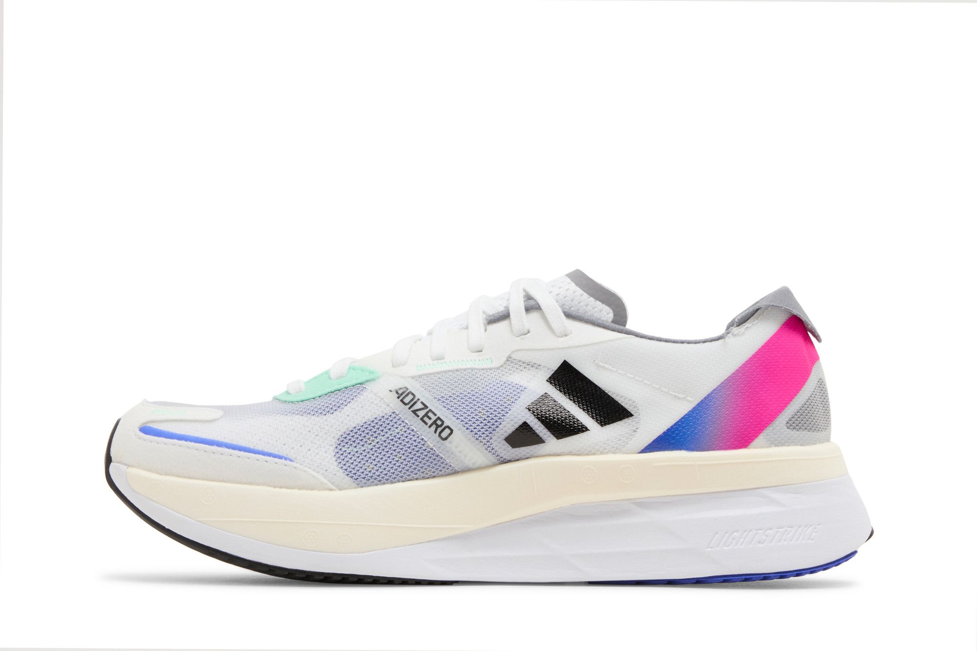 Shop 愛迪達 Adizero Boston 11 '白色光藍粉紅' HQ3693