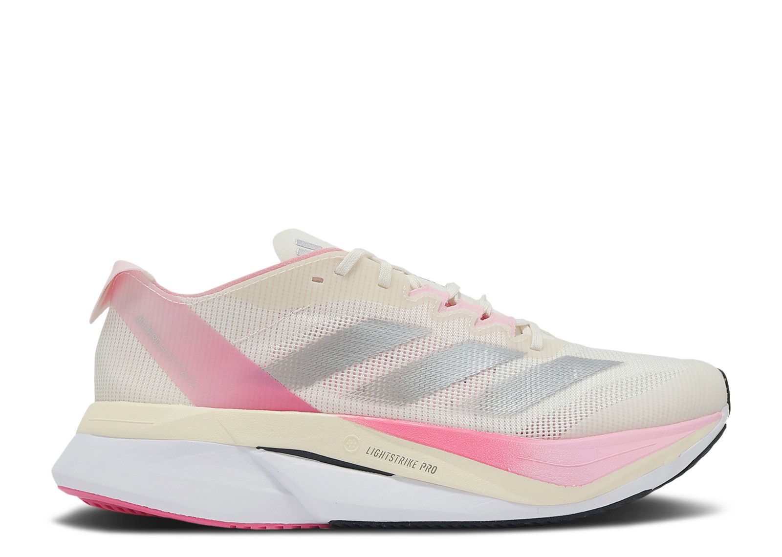 adidas Adizero Boston 12 'Chalk White Clear Pink' JQ8673