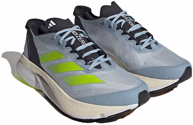 adidas Adizero Boston 12 Kasut Larian 'Wonder Blue Lucid Lemon' ID4233 Lookbook adidas Adizero Boston 12 Kasut Larian 'Wonder Blue Lucid Lemon' ID4233