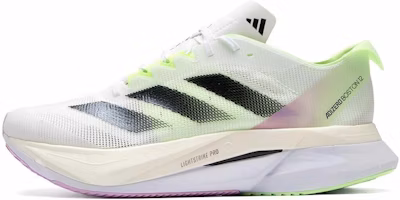 adidas Adizero Boston 12 'White Green Spark' IG3321 adidas Adizero Boston 12 'White Green Spark' IG3321