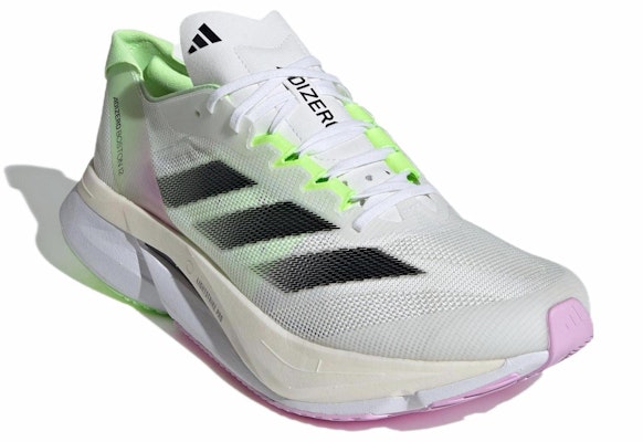 adidas Adizero Boston 12 'Putih Hijau Spark' IG3321 Lookbook adidas Adizero Boston 12 'Putih Hijau Spark' IG3321