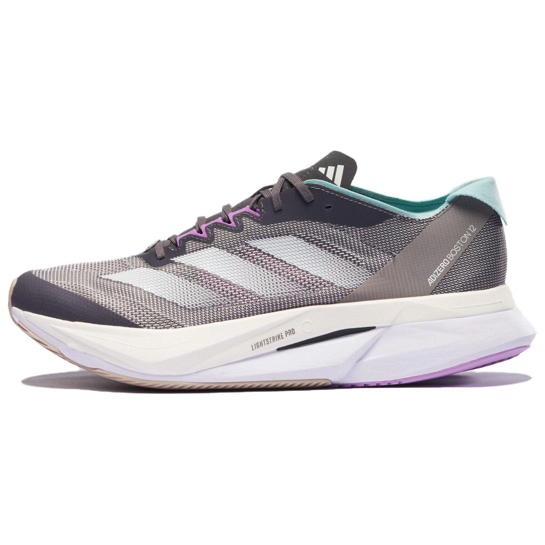 adidas Adizero Boston 12 Lightweight Breathable Running Shoes - Gray IF9209