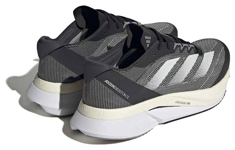 Shop adidas Adizero Boston 12 寬版『黑碳』H03613