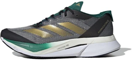 adidas Adizero Boston 12 Y2K Retro Running Shoes Grey Black Green Mens Trainers JH9642 adidas Adizero Boston 12 Y2K Retro Running Shoes Grey Black Green Mens Trainers JH9642