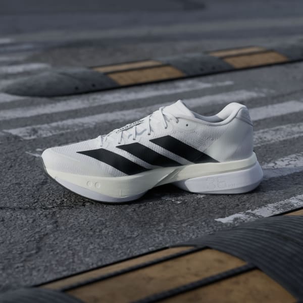 Cheap Adidas Adizero Boston 13 Blanco/Negro/Grey Dash JS4939