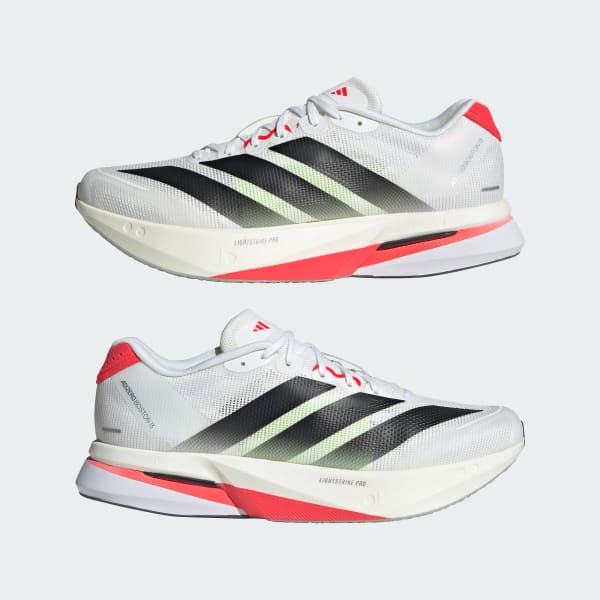 Cheap 阿迪达斯 Adizero Boston 13 云白/核心黑/亮红 JS4932