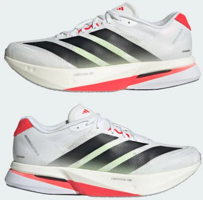 阿迪达斯 Adizero Boston 13 云白/核心黑/亮红 JS4932 Cheap 阿迪达斯 Adizero Boston 13 云白/核心黑/亮红 JS4932