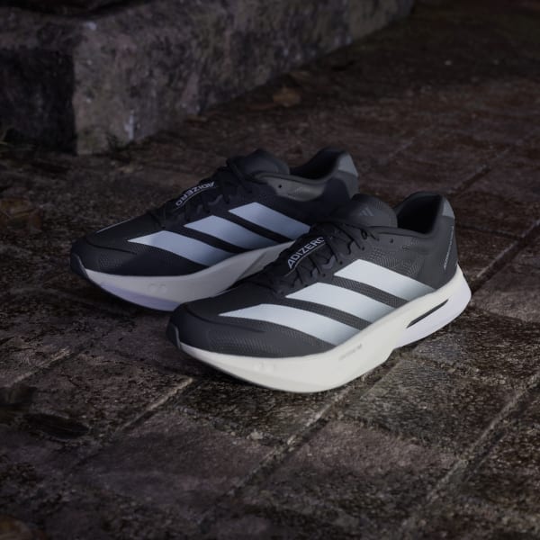 Purchase 阿迪达斯 Adizero Boston 13 黑白灰跑鞋 JS4938
