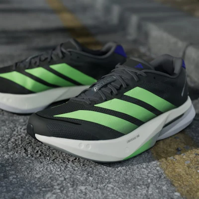 阿迪达斯 Adizero Boston 13 黑色/柠檬绿/能量紫 JQ1670 1