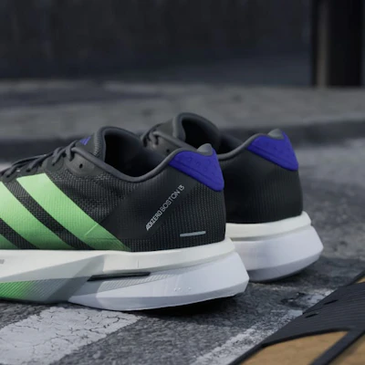 阿迪达斯 Adizero Boston 13 黑色/柠檬绿/能量紫 JQ1670 2