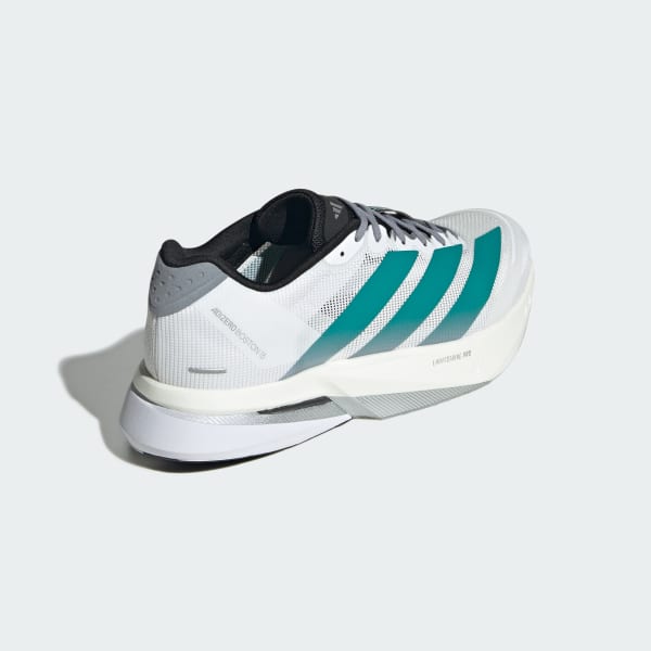 Sizing 阿迪达斯 Adizero Boston 13 白色/青绿色/灰色 JR4791