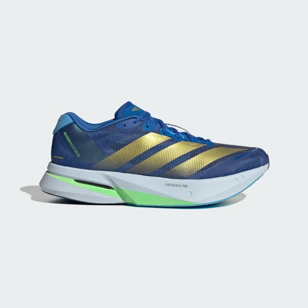 adidas Adizero Boston 13 Running Shoes Blue/Gold Metallic/Blue Burst JQ1669