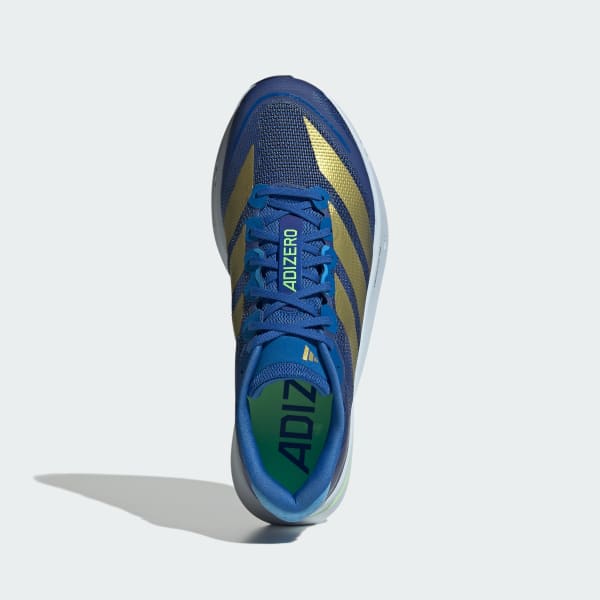 Shop adidas Adizero Boston 13 Running Shoes Blue/Gold Metallic/Blue Burst JQ1669