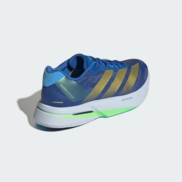 Sizing adidas Adizero Boston 13 Running Shoes Blue/Gold Metallic/Blue Burst JQ1669