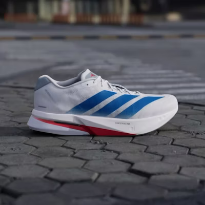 adidas Adizero Boston 13 Running Shoes Cloud White/Royal Blue/Halo Silver JQ1668 Lookbook adidas Adizero Boston 13 Running Shoes Cloud White/Royal Blue/Halo Silver JQ1668