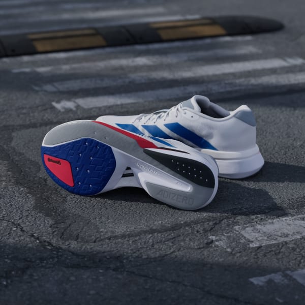 Purchase adidas Adizero Boston 13 Running Shoes Cloud White/Royal Blue/Halo Silver JQ1668
