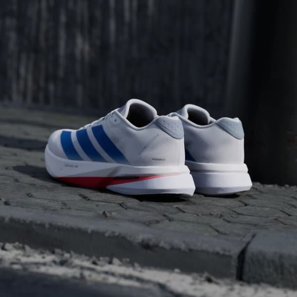 Sizing adidas Adizero Boston 13 Running Shoes Cloud White/Royal Blue/Halo Silver JQ1668