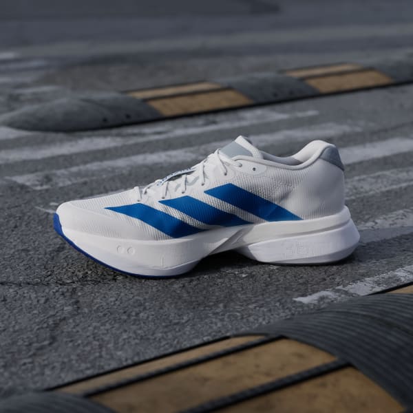 Cheap adidas Adizero Boston 13 Running Shoes Cloud White/Royal Blue/Halo Silver JQ1668