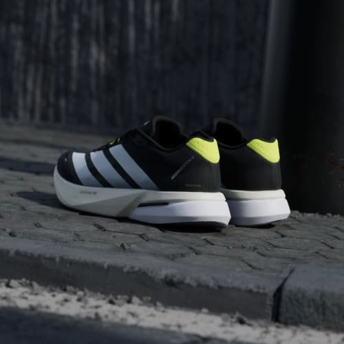 Details for adidas Adizero Boston 13 跑鞋 黑/白/亮黃 KH5603
