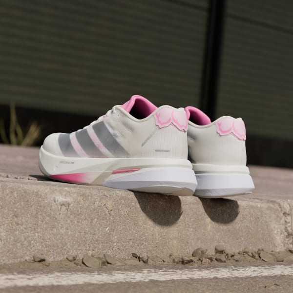 Details for 아디다스 아디제로 보스턴 13 러닝화 코어 화이트/실버 메탈릭/블리스 핑크 JQ9666