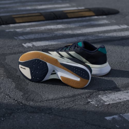 Shop adidas Adizero Boston 13 夜靛/奇幻白/綠色跑鞋 KH8859