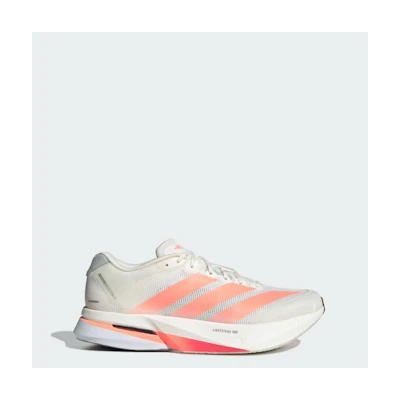 Adidas Adizero Boston 13 Running Shoes Off White/Lucid Orange/Grey