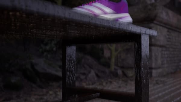 Lookbook Adidas Adizero Boston 13 跑鞋 紫色爆發/銀色金屬/清晰紅 JS4943
