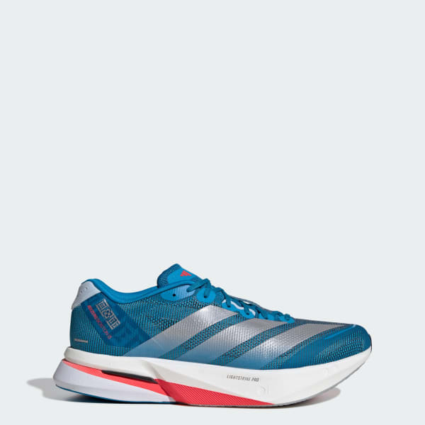 Adidas Adizero Boston 13 Running Shoes Solar Blue/Silver Metallic/Dark Solar Blue JR4868