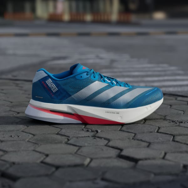 Shop Adidas Adizero Boston 13 跑鞋 太陽藍/銀色金屬/深太陽藍 JR4868