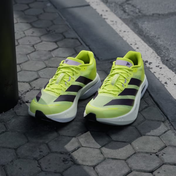 Details for Adidas Adizero Boston 13 Solar Yellow/Aurora Plum/Powder Plum JP9251