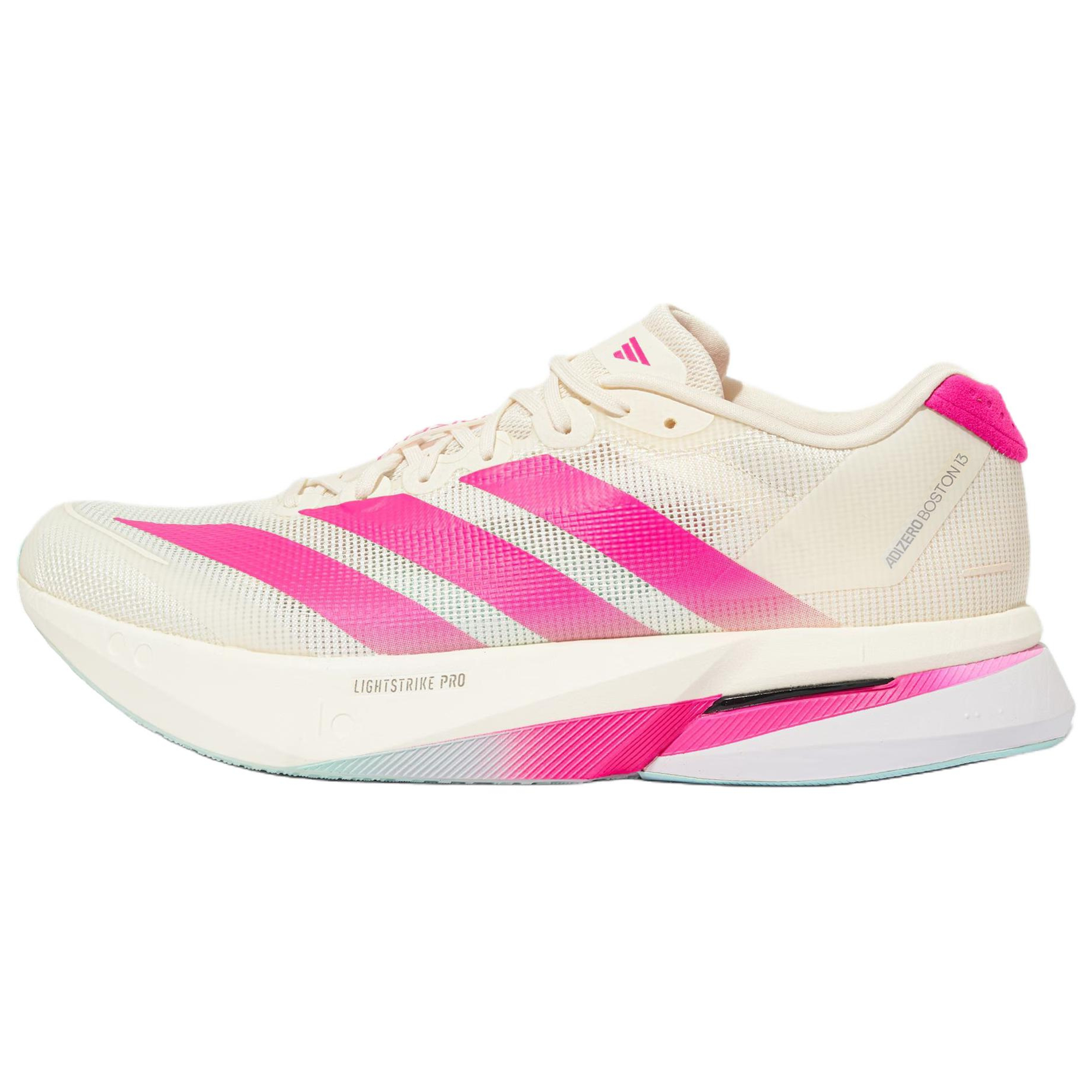 adidas Adizero Boston 13 White - Lightweight Cushioning Running Shoes KK1427