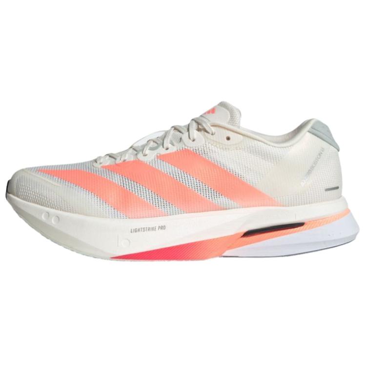 adidas Adizero Boston 13 White Orange Comfortable Casual Running Shoes JP9252 shoes