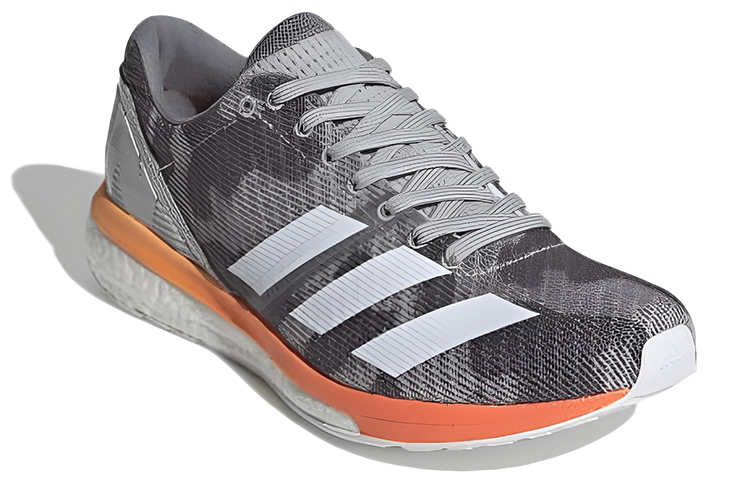 Lookbook adidas Adizero Boston 8 'Gris Blanco Naranja' G28877