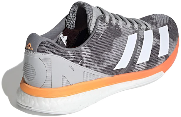 adidas Adizero Boston 8 'Gris Blanco Naranja' G28877 Shop adidas Adizero Boston 8 'Gris Blanco Naranja' G28877