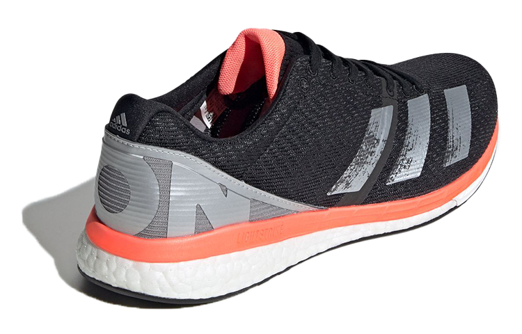 Shop 阿迪达斯 Adizero Boston 8 宽版 黑色/橙色 EE4991