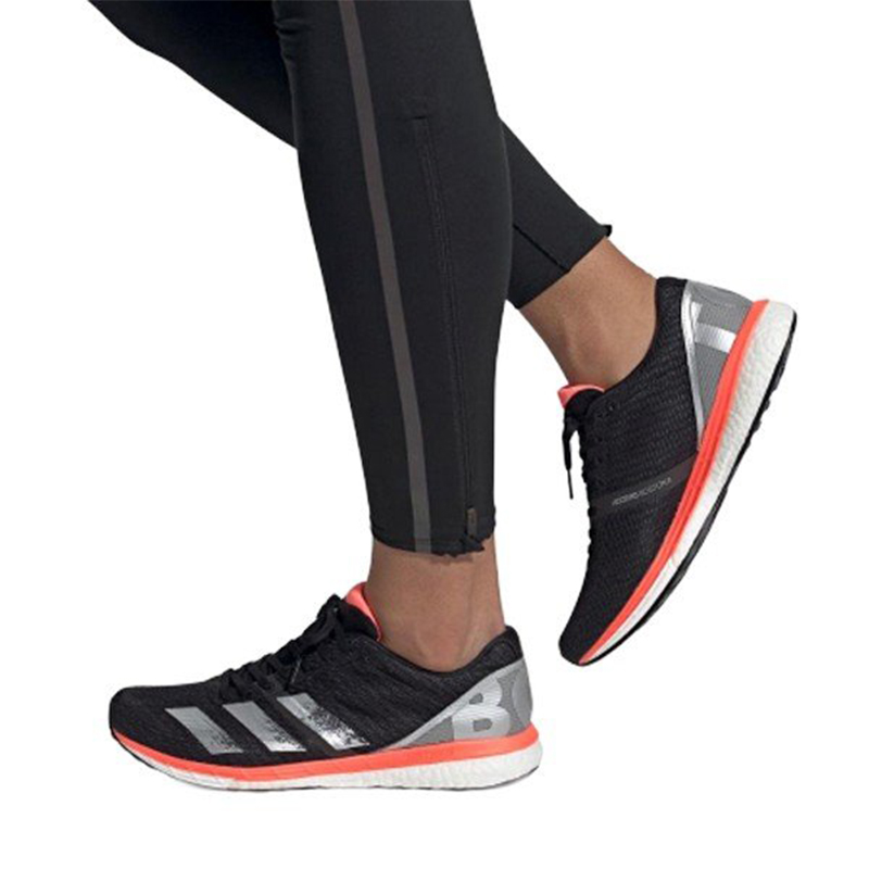 Sizing 阿迪达斯 Adizero Boston 8 宽版 黑色/橙色 EE4991