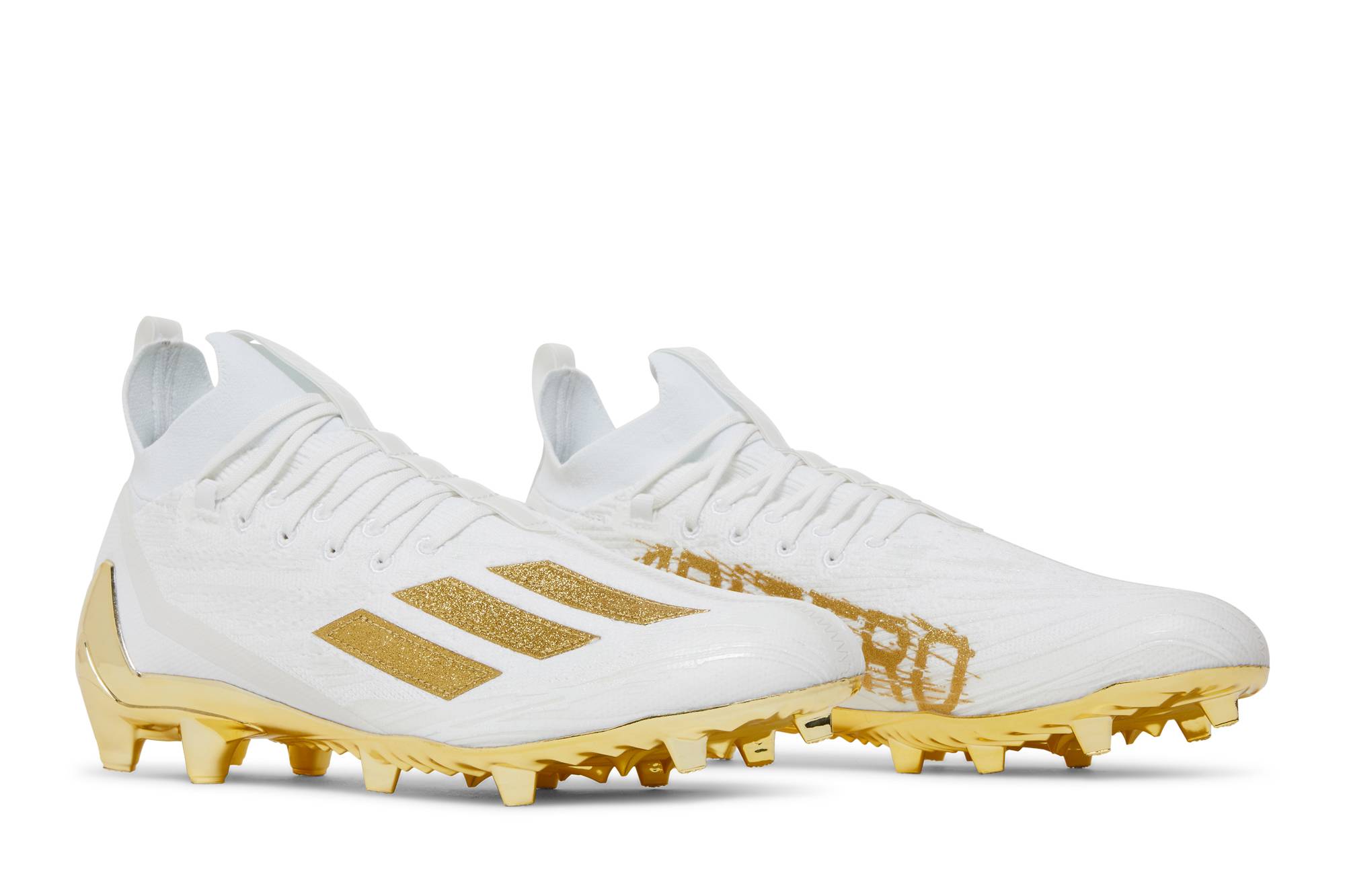 adidas adizero baseball cleats white and gold