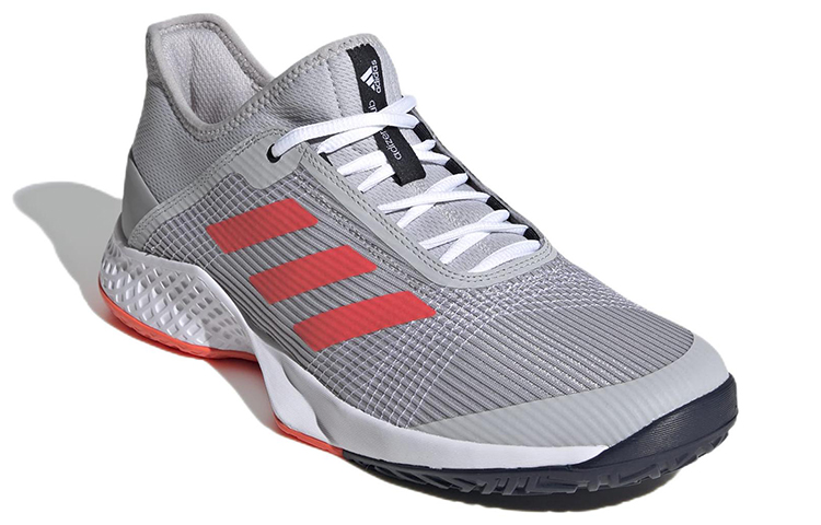 Lookbook adidas Adizero Club 低幫耐磨網球鞋 灰色
